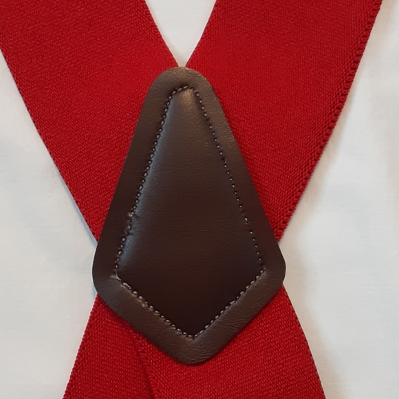 Suspenders braces, red big man 55" - Picture 4 of 8